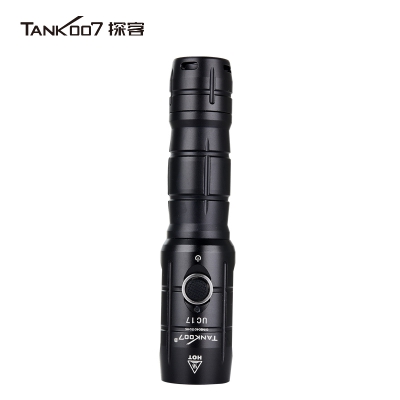 探客tank007户外骑行强光远射手电筒UC17 五档爆闪800流明USB直充