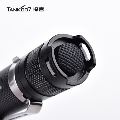 探客tank007户外便携抱夹小直筒强光手电筒K9防水五档爆闪800流明
