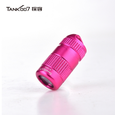 探客tank007家用户外迷你便携强光灯防水吊坠手电E15AI 流明100