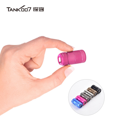 探客tank007家用户外迷你便携强光灯防水吊坠手电E15AI 流明100