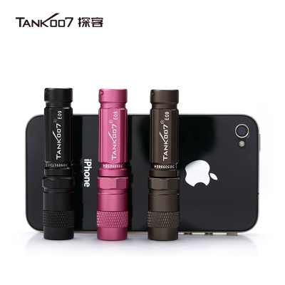 探客tank007家用户外迷你便携匙钥扣防水强光灯手电筒E09 流明120