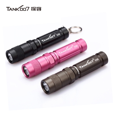 探客tank007家用户外迷你便携匙钥扣防水强光灯手电筒E09 流明120