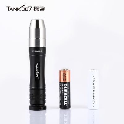 探客tank007照玉强光手电筒TK568铝头黄光 钢头白光 原石鉴定