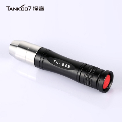 探客tank007照玉强光手电筒TK568铝头黄光 钢头白光 原石鉴定