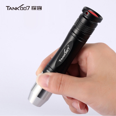 探客tank007照玉强光手电筒TK568铝头黄光 钢头白光 原石鉴定