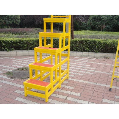 奥鹏玻璃钢绝缘踏步AP7204系列1-5台阶1-5层电工高低凳平台梯凳