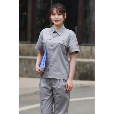 佰益防静电服劳保工装CVC面料耐磨透气工作服安全防护服夏装6002