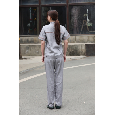 佰益防静电服劳保工装CVC面料耐磨透气工作服安全防护服夏装6002