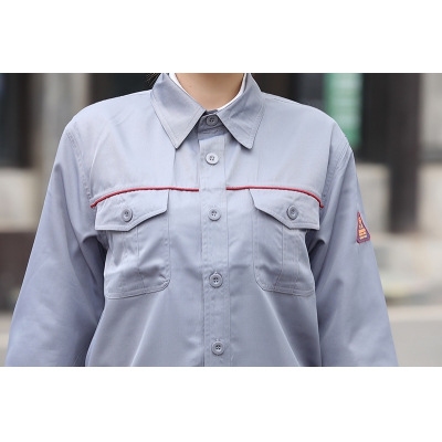 佰益防酸碱防静电工作服涤棉透气安全防护服夏装6006 6007 6008