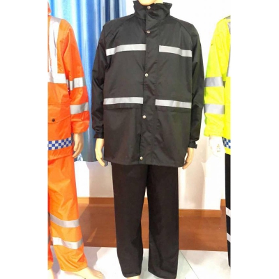 白云青鸟RF666带反光条防雨服雨衣雨裤套装工作服