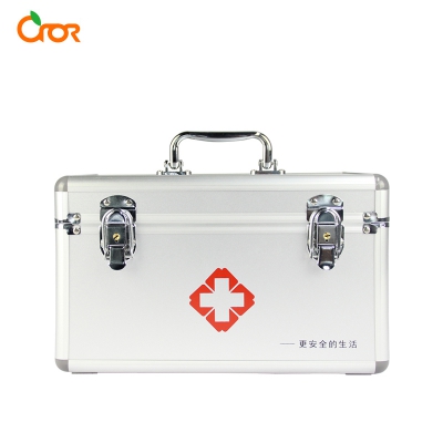 科洛（CROR）ZE-L-007A中型急救箱综合应急护理医疗箱铝合金箱