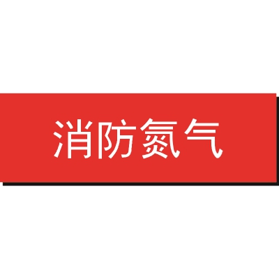 贝迪赛盾 消防氮气 灭火标识 红底白字 片状5个装 自粘性乙烯