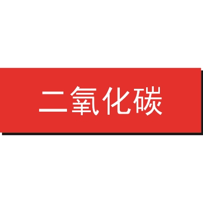 贝迪赛盾 二氧化碳 灭火标识 红底白字 片状5个装 自粘性乙烯