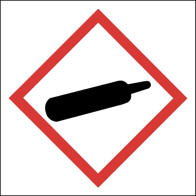 贝迪赛盾 GHS标签不燃气体 压力下气体 化工厂实验室警示标语