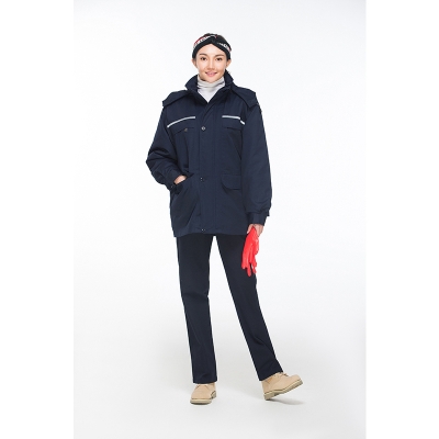 蓝装AUGER冬装工作服FHBN102防寒保暖 活里活面 带帽子160-190