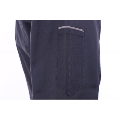 蓝装AUGER长袖春秋防酸碱工作服套装FHSJ101防护服160-190