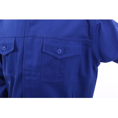 蓝装AUGER长袖春秋防阻燃工作服套装FHZR101防护服160-190