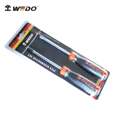 维度WEDO钢制螺丝刀两件套WD610B-2 十字PH2*100mm,一字6*100mm