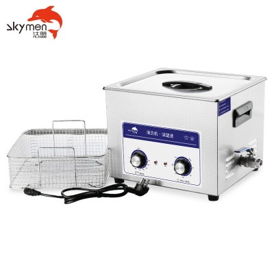 洁盟15L单槽机械定时调温型**声波清洗机JP-060除锈除助焊剂300W