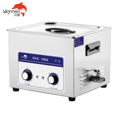 洁盟15L单槽机械定时调温型**声波清洗机JP-060除锈除助焊剂300W