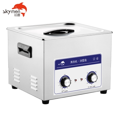 洁盟15L单槽机械定时调温型**声波清洗机JP-060除锈除助焊剂300W
