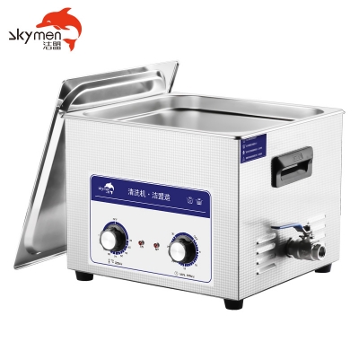 洁盟15L单槽机械定时调温型**声波清洗机JP-060除锈除助焊剂300W
