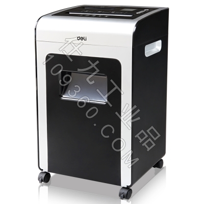 得力9917商务碎纸机(黑) 4级保密 连续10分钟 手动单次碎纸16张