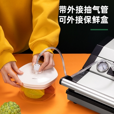 得力LM199真空包装机(灰)干湿通用封口机 适用各种纹路袋