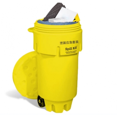 65加仑移动式防泄漏桶应急处理套装KIT651化学型 246升/套