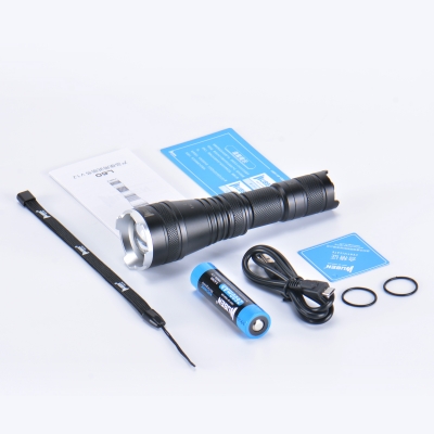 WUBEN务本L60变焦手电筒1200流明强光远射USB直充户外探险搜索