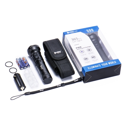 WUBEN务本P26手电 UV紫光灯白光双光源365nm荧光剂检测珠宝鉴定
